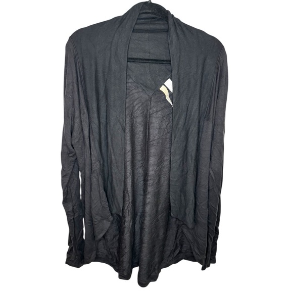 Athleta Black Wrap Open Front Cardigan - Picture 1 of 5